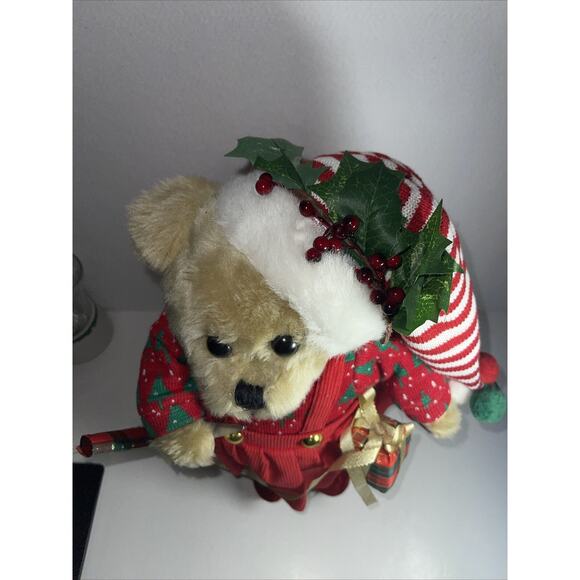 16” Teddy Bear Christmas Plush Standing Figurine Holiday - Picture 12 of 12